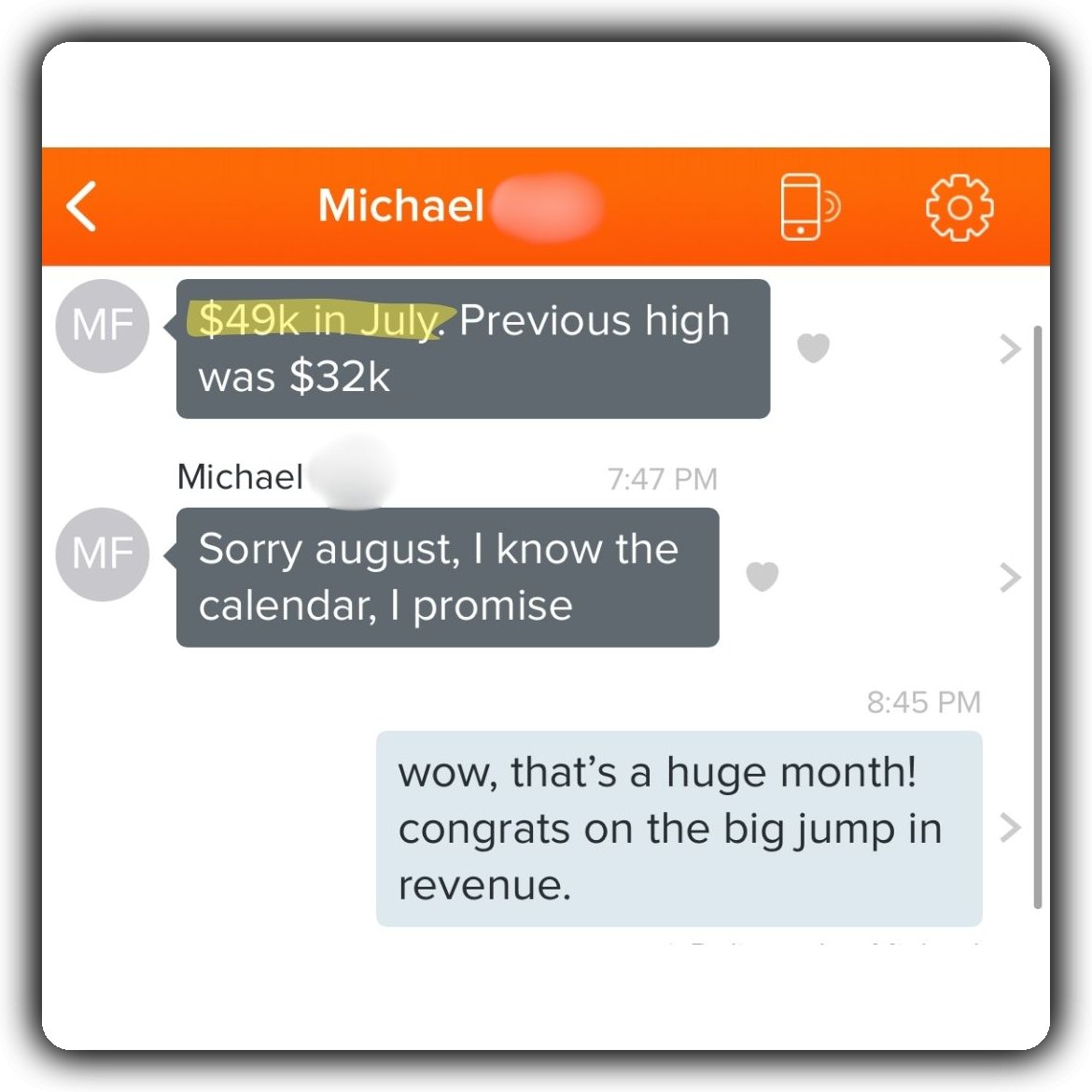 Client testimonial 1 for Jerred Moon coaching.