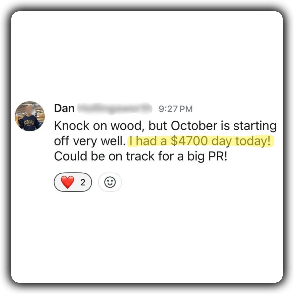 Client testimonial 5 for Jerred Moon coaching.