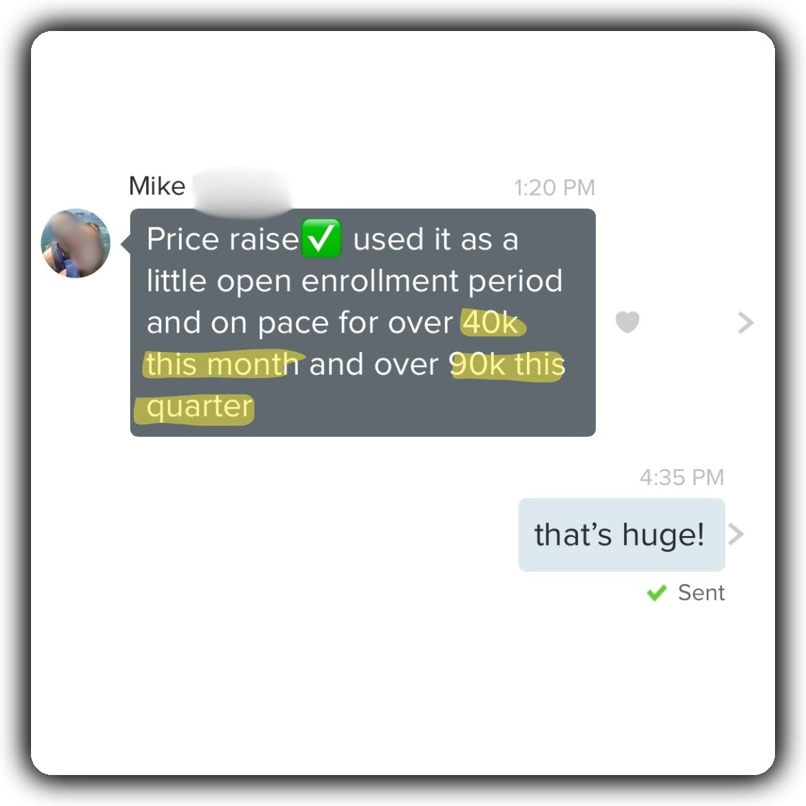 Client testimonial 12 for Jerred Moon coaching.